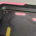 Case for Galaxy Tab A9 Plus 5G/ A9+ (11 Inch) with HD Screen Protector & Shoulder Strap|15ft Drop Protection|360 Stand Hand Strap Case for Samsung Tablet A9Plus 2023 SM-X210/X216/X218 for Kids (Pink/Black)