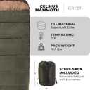 Teton Mammoth Queen Size Double Sleeping Bag- A Warm Bag The Whole Family can Enjoy Great for Camping, Hunting and Base Camp. Compression Sack Included, Mammoth 0f