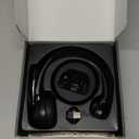 Bluetooth Headset, Wireless Headphone with AI Noise-Canceling Microphone On Ear Wireless Headset with USB Dongle for Computer Office (Black)