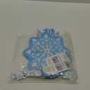 Happynow 2Sets Winter Party Cupcake Stand Decorations, with 24pcs Cupcakes Toppers - 3-Tier Blue Snowflake Cake Tower for Birthday Supplies, Cardboard Dessert Holder