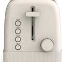 Bella 2 Slice Toaster, 6 Setting Shade Control w Reheat, Cancel, Bagel & Defrost Buttons, Removable Crumb Tray, Anti Jam & Auto Shutoff, Auto Centering Guides & Cord Wrap, 900 Watt, Oatmilk