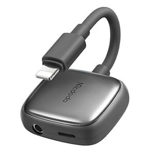 mcdodo Lightning to 3.5mm Audio Cable+Audio Charger Splitter,2 in 1 iPhone Headphone Digital Audio Adapter Aux Adapter for iPhone 14 13 12 11 XS XR X 8 7 iPad iPodBlue