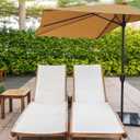Half Umbrella Outdoor Patio Shade, Outdoor Balcony Shade Replacement Canopy Cover Only for Balcony, Table, Deck