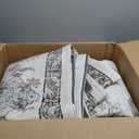 9x12 Washable Area Rugs Beige and Sage Green Vintage Boho Floral Farmhouse Rug for Living Room Bedroom, Non Slip Low Pile Carpet