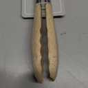 Salt & York Wooden Tongs Kitchen Long handle with non-Slip Grip for Cooking, Salad, Serving Food, Grilling - 11 Inch - Set of 1 (Olive)