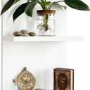 Homaterial 4 Tiers Floating Shelves, Wall Mounted, White, Big 4 Tier|38" Height