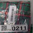 Realeaf Christmas Dog Bandanas 2 Pack, Reversible Red Green Plaid Dog Scarf, Xmas Pet Bandana, Premium Durable Fabric, Holiday Check Bandana for Large and Extra Large Dogs Pets (X-Large)