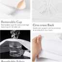 RUNNING GIRL Sports Bras for Women Medium Support, Criss-Cross Strappy Sports Bra Workout Yoga Bra with Removable Cups (XL, White)