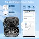 Wireless Earbuds, Bluetooth 5.4 Headphones wiht HiFi Stereo, 32H Playback Open Ear Earbuds with ENC Mic, IPX7 Waterproof Sport Earbuds with Ear Hooks for Laptop Pad Android/iOS Phones Sports Workout