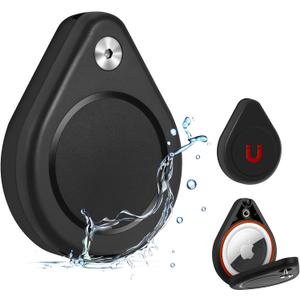 Ultra Magnetic Case for airtag -Waterproof Magnet Holder | The Secure Magnetic Lock Case, Discreet, Security Tool, for Car, Truck, Skis and More(1pack,Black)