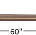 Design House 60 in. Shower Rod in Satin Nickel