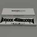 Kolgios 38/40/41/42mm(Series 11/10) Cool Chain Smartwatch Bands Compatible for Apple Watch Bands Series 11/ SE3/10/9/8/7/6 42/44/45/46mm Stylish Replacement Watch Strap for Iwatch S11/10/9/8/7/6 (Black)