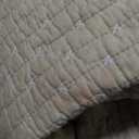 Levtex Home Cross Stitch Reversible King/Cal King Quilt Set (106x92in) and 2 Pillow Shams (36x20in) - Stitch Texture - Taupe - Cotton King Size Quilt Bedding Set - Lightweight Soft Pre-Washed