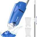 Pool Vacuum for Above Ground Pool: Cordless Handheld Pool Vacuum w/Telescopic Pole, Rechargeable Swimming Pool Cleaner for Inground Pools and Hot Tubs, Powerful Suction up to 18 Gallons/Min.