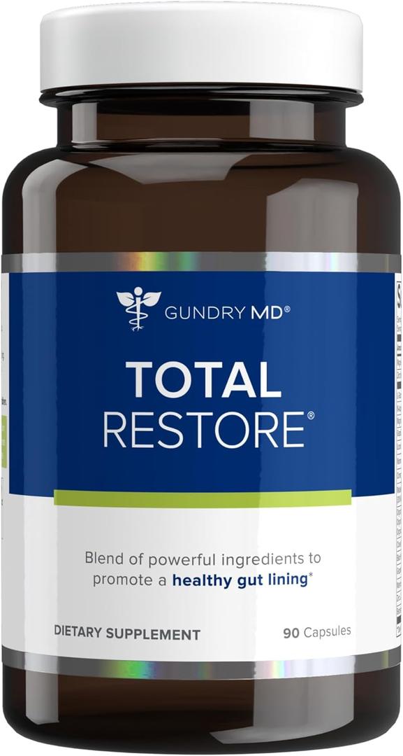 Gundry MD Total Restore Gut Lining Support, Digestive Supplement for Gastrointestinal Wellness, Gut Health Supplement, Gut Health for Women and Men, 90 Capsules (1) EXP: 10/2027