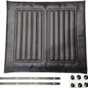 Silver Sport 2 Wheelchair seat Cushion 18 inch,Wheelchair Replacement seat,Vinyl Seat Upholstery 18x16,Embossed,Replacement Parts, with Hardware,STDS3J4618.Suitable for K1/K2 wheelchairs(1Ea,Black)