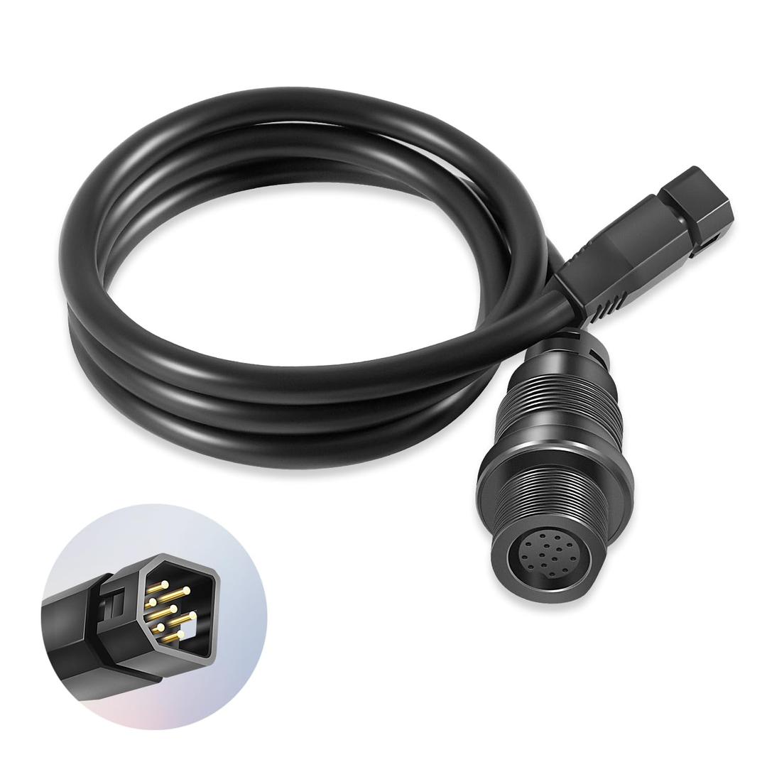 1852088 MKR-MI-1 Adapter Cable fit for Humminbird Helix 15 12 10 9 8 Fish Finders, Replace for Helix Built-in MEGA Down Imaging Adapter Cable, 30-Inch