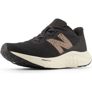 New Balance Women's Fresh Foam Arishi V4 Running Shoe (7, Black Cement/Flat Taupe/Angora)