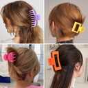 2 x Hair Claws 16 Pcs Hair Clips for Women Thin Thick Curly Hair Large and Small Matte Banana Clips Strong Hold Nonslip