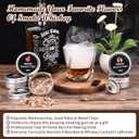 Cocktail Smoker Kit With Torch, 6 Flavors Wood Chips, Drink/Bourbon/Old Fashioned Smoker Kit, Whiskey Gifts for Men, Dad, Husband,Boss, Boyfriend (Without Butane) (Black)