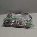 Kitstorack TV Tray Table, Adjustable Height & Flip-Top & Rounded Metal Corners, Snack Table for Couch, Sofa, Bed, Chair, Living Room, C Shaped End Side Table for Eating, Dinner or Laptop, Small Spaces (Brown)