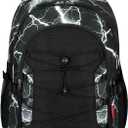 Choco Mocha Backpack for Boys, Lighting School Backpack for Teen Boys Kids Large Bookbag 18 Inch, Black