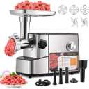 Meat Grinder Electric 3200w High Capacity Commercial Heavy Duty Meat Grinder and Sausage Stuffers, Kubbe Kit for Household Use & Commercial