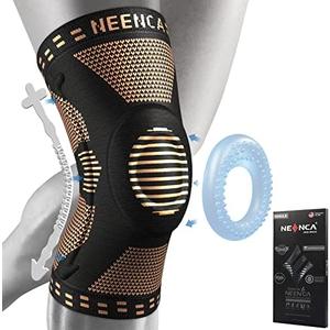 NEENCA Copper Knee Brace for Knee Pain, Knee Support with Patella Pad & Side Stabilizers, Compression Knee Sleeve for Sport, Workout, Arthritis, ACL, Joint Pain Relief, Meniscus Tear XL