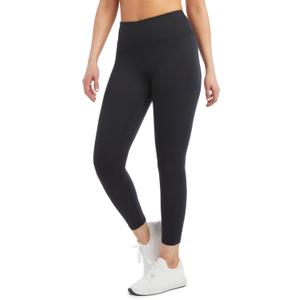 Jockey Womens High Waist Interlock Leggings (Medium, Deep Black)
