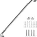 36 Inch Grab Bars 1.25" Dia, Chrome 304 Stainless Steel Bathroom Grab Bar, Anti Slip Knurled Safety Bar, Wall Mount Handicap Grab Bars, Support Handrail for Seniors Elderly Injury