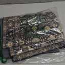 Area Rug Non Slip Machine Washable Ultra Soft Living Room/Bedroom/Kitchen/Outdoor/Classroom Black Gold, 6'9'