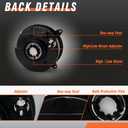 Headlight assembly for 2005 2006 2007 Jeep Liberty Replacement Headlight Compatible with 05-07 Halogen Headlight Passenger and Driver Side