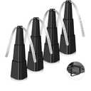 Fly Fans for Tables, Fly Fan Outdoor Indoor Keep Flies Away, Table Top Spinner with Holographic Blades, Flies Deterrent for Picnic, Restaurant, Party, Home, BBQ (4 Pack)