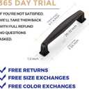 Ravinte 15 Pack Solid 3-3/4 Inch Cabinet Handles Oil Rubbed Bronze Pulls for Drawers, Kitchen Cabinets, Cupboards - Hardware Handles