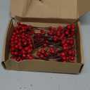 36 Pcs Christmas Tree Decorations,Artificial Red Berry Stems 8.5inch Berry Picks Holly Berries Branches for Christmas Decor Xmas Winter Holiday Home DIY Ornaments