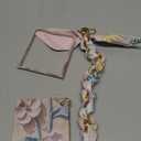 for Samsung Galaxy Z Flip 7 Case, Flat Embossed Watercolor Floral Full Wrap Flip 7 Phone Case, Fold Phone Cover with Bracelet (With Chain,B)