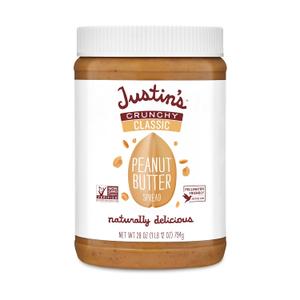 6 x Justin's Crunchy Peanut Butter Jar 28oz (28 Ounce (Pack of 1))