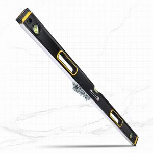40-Inch/1000mm Magnetic Bubble Level, Dual-View with High Strength Aluminum Alloy Frame, Accuracy 180/45/90 3-Vial Shock Absorbing End Cap, Professional for Leveling & Measuring