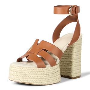 The Drop Women's Bea Platform Heel, Cognac, 9.5