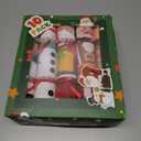 10 Pack Christmas No-Snap Party Table Favors, Christmas Table Favor with Party Hat, Joke & Little Gifts Inside for Kids and Adults, Xmas Table Decorations Seasonal Holiday Dinner Traditions Supplies