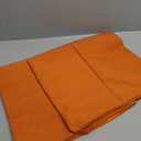 MIULEE Pack of 2 Decorative Outdoor Solid Waterproof Throw Pillow Covers Faux Linen Garden Farmhouse Cushion Cases for Summer Patio Tent Balcony Couch Sofa 16x16 Inch Orange