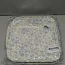 Bible Cover Case for Women,Large Bible Tote Bags Organizer Quilted Carrying Case for Girls,Bible Study Supplies Accessories Christian Gifts for Women (Blue Floral, L)