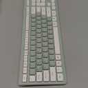 Wireless Keyboard and Mouse Combo, Full-Sized Wireless Keyboard and Adjustable DPI Mouse, 2.4GHz USB Receiver, Silent Keyboard and Mouse for PC, Windows, MAC, Desktop, Laptop (Avocado Green)