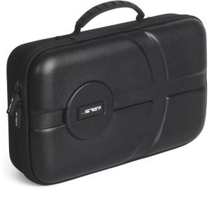 2 x JSVER Carrying Case for DJI Mini 4 Pro PU Leather Travel Storage Case Compatible with DJI Mini 4 Pro Fly More Combo Drone, Support 2 batteries and Remote Controller Accessories