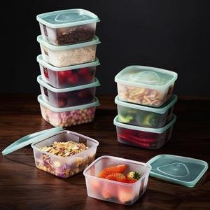LivLab Mker 20 PCS Food Storage Containers with Lids - Reusable Meal Prep Containers Bpa-Free Freezer Lunch Boxes for Leftovers, Snack, Fruits, Salad - 10Sets | 20 fl oz | 2.5 Cups