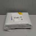 Chyhomenyc Window Blackout Curtain Liners with 18 Rings, Thermal Insulated 100% Blackout Liner for 90 Inch Curtains, Each 50Wx86L, 2 Liners Per Set with 18 Pieces Rings (Greyish White)