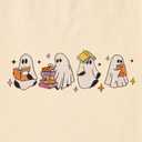 SOFEON Halloween Shirts for Kids Girls Boys Ghost Reading Books Shirt Spooky Season T-Shirt Cute Ghost Graphic Tees Tops (7-8 Years)