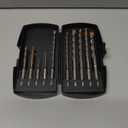 SDS Plus Rotary Hammer Drill Bit Set (10 Pack - 1/8", 1/4", 5/16", 3/8", and 1/2") Carbide Tipped - Perfect for Drilling Through Concrete, Cement, Stone, Brick, Ceramic Pots, & More!
