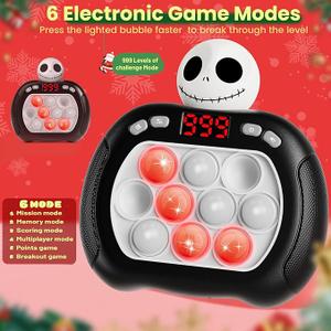 Nightmare Be Christmas Fast Push Game Fidget Console Toys,Christmas Pop Fidget Toy for Kids,Light Up Sensory Toy for Boys Grils Teens Age 3-12,Stocking Stuffers Goodie Bag Party Favors Birthday Gifts Nightmare Be Christmas Fast Push Game Fidget Console Toys,Christmas Pop Fidget Toy for Kids,Light Up Sensory Toy for Boys Grils Teens Age 3-12,Stocking Stuffers Goodie Bag Party Favors Birthday Gifts