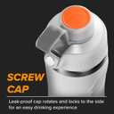 Gatorade 'Overtime' 32oz Stainless Steel Water Bottle, Twist Cap, White